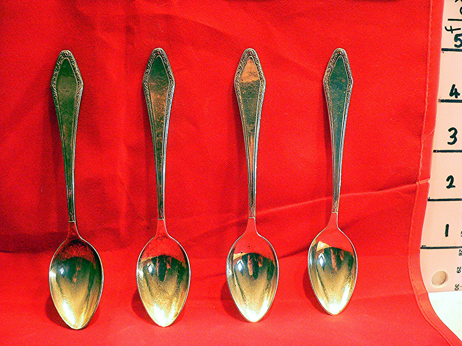 4 x W & B 90 Silver Antique Vintage Teaspoons Tea Spoon Retro eBay