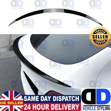 Tesla Model Y Gloss Black Rear Lip Spoiler Trim Modification 2021-2025