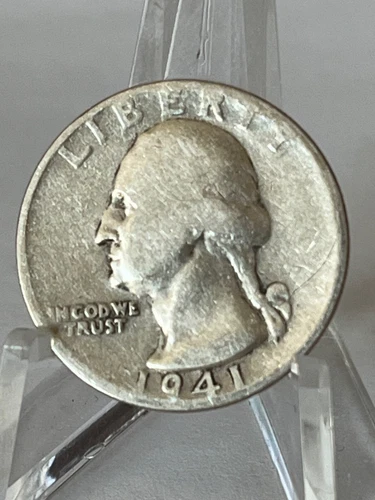 1941-S 25C Washington Quarter Good Details Actual Coin # CB139