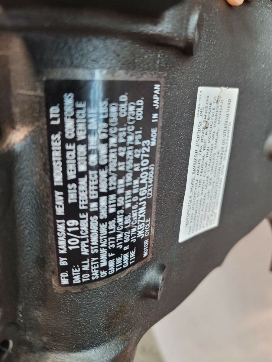 2020 Kawasaki Ninja ZX14 ZX14R Main Frame Chassis | OE | 12