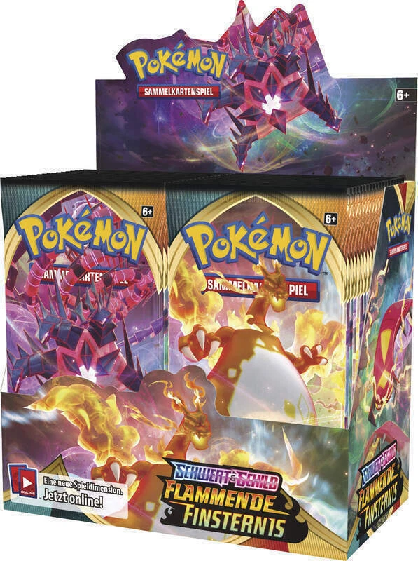 Pokemon Schwert & Schild Flammende Finsternis DISPLAY Box DEUTSCH 36 Booster NEU