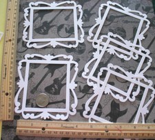 10 VINE FRAME cardstock paper die cut embellishments