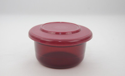 Tupperware Acrylic Preludio Sheerly Elegant Bowl & Seal Rare Ruby Red Brand New