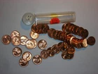 wheat penny ROLL 1957-D RED BU 1957D LINCOLN CENT ROLL GEM RED UNC  LOT #2 50PCS