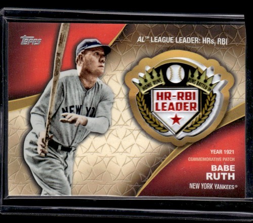 2023 Topps Serie zwei #CA-BR Babe Ruth AL Leader HRs RBI Relikt