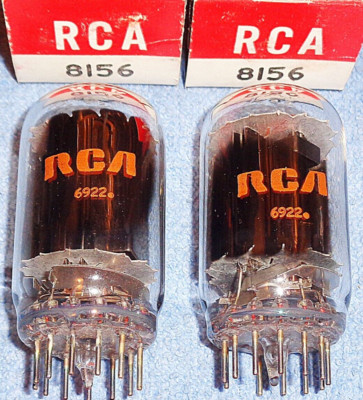 2 NOS RCA 8156 Vacuum Tubes 15-Watt Pentodes for Heathkit HW-17 & SB-500