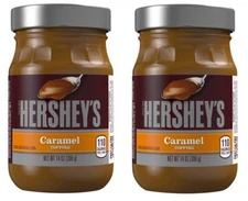 Hershey's Caramel Dessert Topping (Pack of 2) 14 Ounce Jars