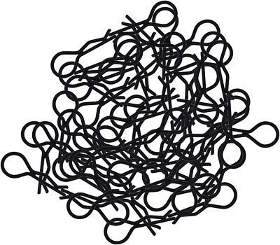 100pcs RC Body Clips Bent Springy R Pins Bent for All 1/8 1/10 1/12 Car Truck...