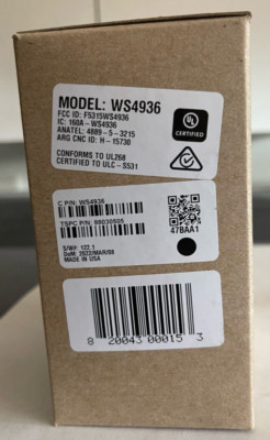 Brand New DSC WS4936 Wireless Photoelectric Smoke Detector 2022 Manufactured Yr