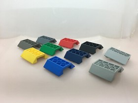 LEGO &reg; slope roof brick double 4x4 hull 3 variants 4854 4857 72454