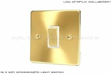 BRUSHED SATIN BRASS LIGHT SWITCHES, SOCKETS, DIMMERS, 20% MIXED ITEM DISCOUNT!