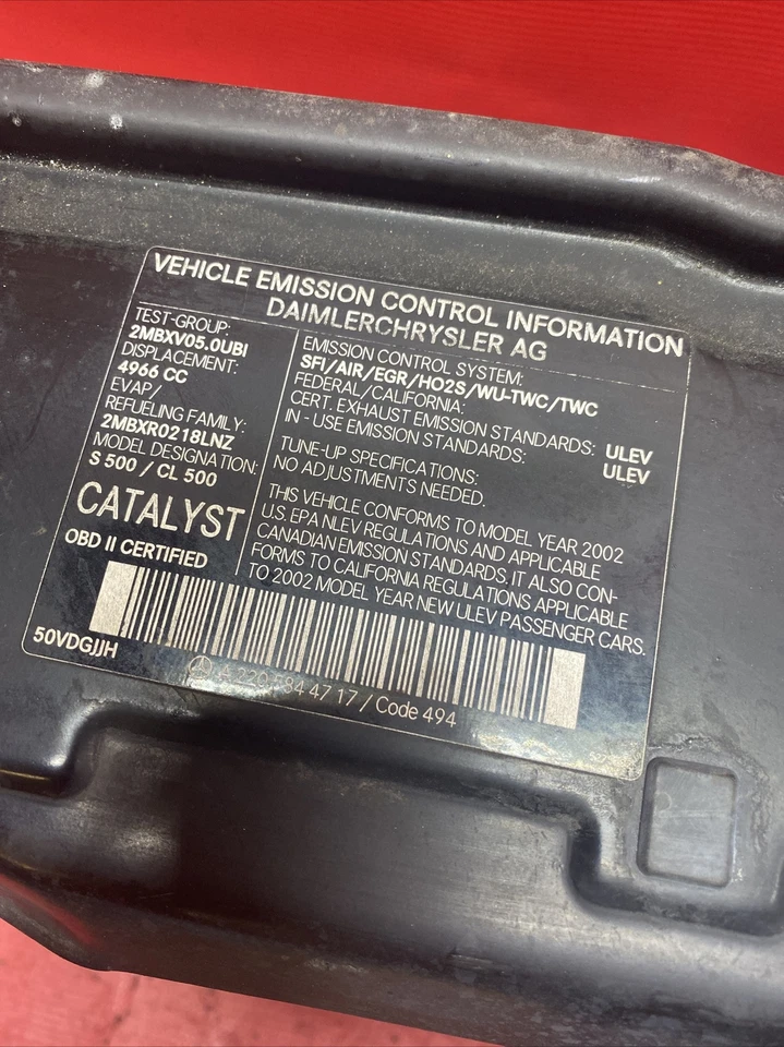 2002 MERCEDES BENZ S430 S500 S600 ЦЕНТРАЛЬНЫЙ РАДИАТОР ПОДДЕРЖКИ - Изображение 3 из 4