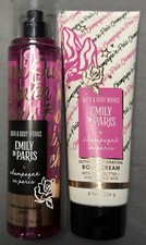 NEW Bath  Body Works Emily In Paris CHAMPAGNE IN PARIS Fine Mist  Body Cream.