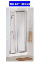 Lakes Bathrooms Classic Silver Framed 1000mm Bi Fold Shower Door Lakes Bathrooms Classic Silver Framed 1000mm Bi Fold Shower Door