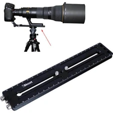 iShoot 22cm Quick Release Plate for Clamp Camera Tripod Ball Head Telephoto Lens