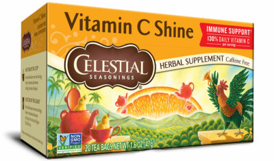 Celestial Seasonings Vitamin C Shine Herbal Tea Supplement - 20 tea bags