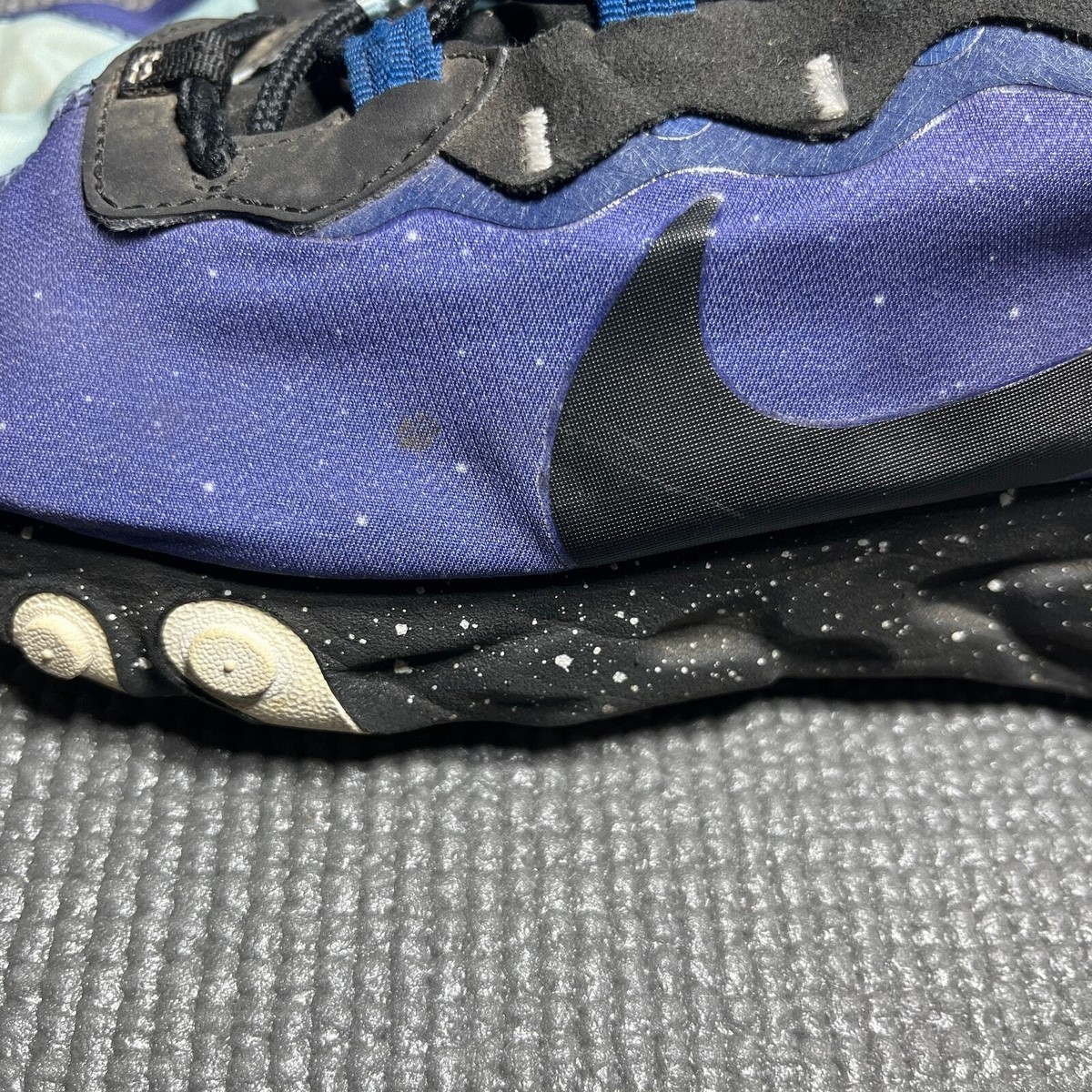 Nike React Element 55 Athletic Shoes Mens Size 9 Blue Black 
