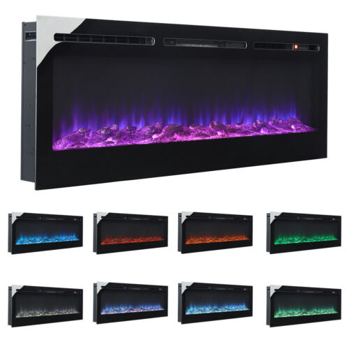 40/50/60/70/72/80/100 in LED Fireplace Electric Fire Insert/ Wall Mount / Stand - Picture 6 of 167