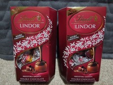 2 x Lindt Lindor Double Chocolate Truffles 200g New Free P&P 
