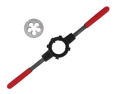 1/228 Heavy Duty Die Stock Handle Wrench Holder Combo Threading Hand Tool