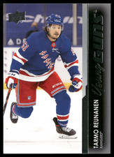 Tarmo Reunanen 2021-22 Upper Deck Young Guns  Rookie Card #207 New York Rangers. rookie card picture