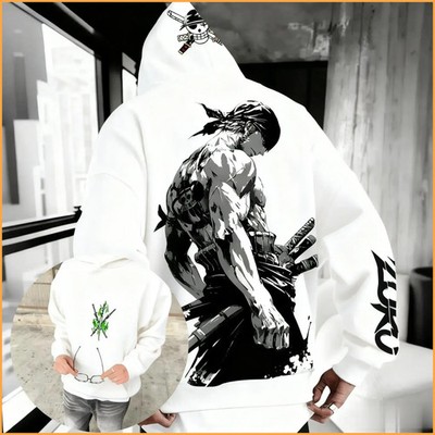 One Piece Zoro Anime Hoodie Winter Neue Pullover Männer Frauen Streetwear