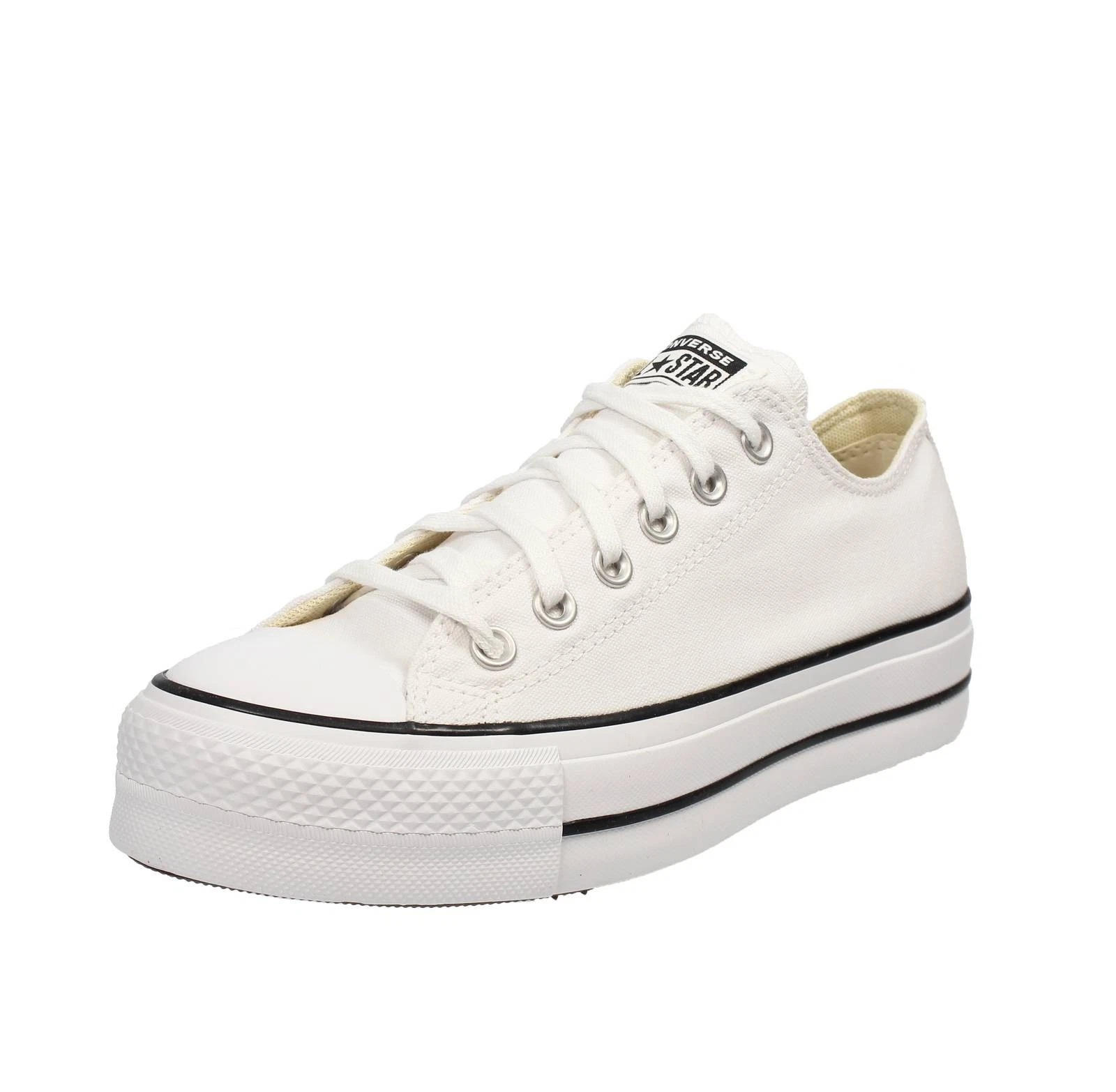 Converse Chuck Taylor Lift Ox Platform Bianco Donna Scarpe Sneakers Sportive