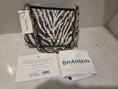 NWT Brahmin Mod Lorelei Everlasting Encore Zebra Chain Shoulder Bag