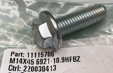 NEW FASTENAL 11115706 M14-2.0 x 45mm Zinc Finish DIN 6921 Class 10.9 Hex Flange