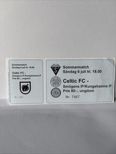 Kungshamns v Celtic Unused Ticket 6/7/2003