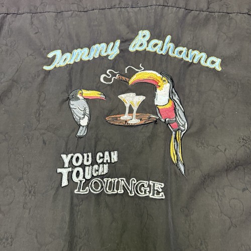 Tommy Bahama Mens XL 100% Silk *Toucan Lounge Embroidered Camp Shirt Loop Collar - Picture 2 of 10
