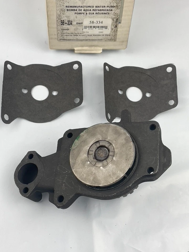 Bomba de agua, unidad FORD OE Reman, DriveWorks # 58-334; se adapta a Ford, Mercury en la tabla Foto 3 de 4