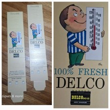 Lot Of 2 Nos Rare Gm Delco Thermometer 1950s General Motors Chevrolet Batteries Lot Of 2 Nos Rare Gm Delco Thermometer 1950s General Motors Chevrolet Batteries