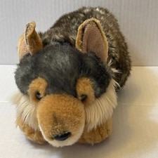 Aurora Miyoni Wolf Plush Stuffed Animal Gray Brown Wild Dog Cute Soft Cuddly 12"
