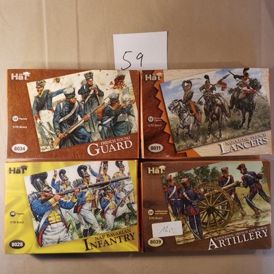 Miniatur Figuren 1/72 Scale Boxen, Napoleonic wars, HäT, 4 Stück