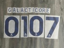 2025-2026 Premier League Blue Letter Number Name Set Print Adult Size