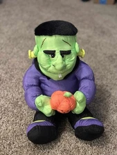 Vintage Stuffins FRANKENSTEIN Nylon Plush Halloween Monster 1993 Pumpkin New NWT