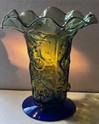 Blenko Glass - Vintage Rare 1993-1996 Hank Adams (OneofaKind) Cobalt/olive.