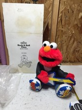 Rock N Roll Elmo Plush Guitar Plays Music Sings Shakes 1997 Tyco First Release