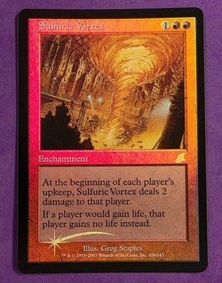 MTG Magic The Gathering - Sulfuric Vortex - [FOIL] Scourge LP (Minor Bending)