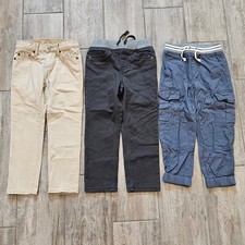 Boys Pants Lot of 3 Size 110 US 5 Hanna Andersson Gap Pull On Cargo Khaki Play