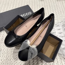 ECCO Women's Touch Ballerina 2.0 Ballet Flats Black EU 38 US7-7.5 New With Box
