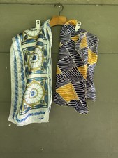 Vintage LOT of 2 NAUTICAL Looking SCARVES Fashion Scarf