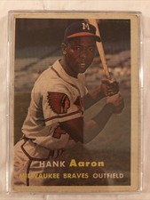 1957 Topps Hank Aaron #20 ⚾️ HOF’ER