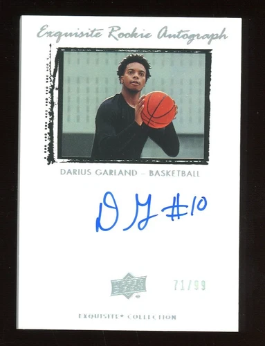 2020 UD Exquisite Darius Garland RC Rookie ON CARD AUTO /99 CENTERED