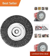 6in Wire Wheel Brush for Bench Grinder - Coarse Steel Wire for Fast Rust Removal