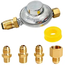 MCAMPAS F276136 Propane Low Pressure Regulator 11" W.C, Multi-Function Propan...