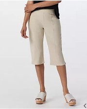 Denim Co. Active Regular Duo Stretch Skimmer with Pockets stone size XL new