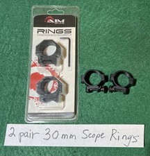 2 pair 30mm Scope rings Low