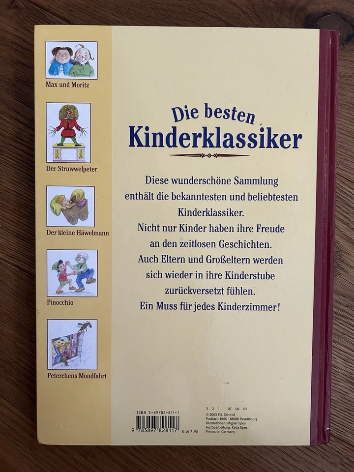 Kinder Buch Die Besten Kinderklassiker ISBN 3-89782-811-1 Zustand sehr gut - Bild 2 von 4